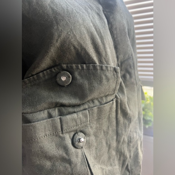 Caslon Linen Blend Tie Sleeve Jacket size Small - Picture 7 of 12